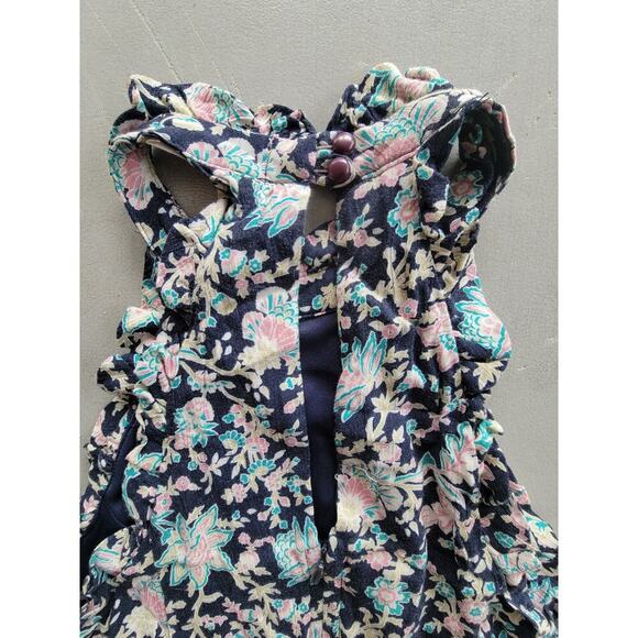 NWT Altar'd State Dark Floral Mock Neck Boho Cottage Sleeveless Dress Size Small - Picture 6 of 7